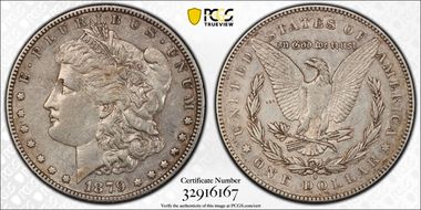 1879-S $1 VAM 34, Rev. of 1878 XF40
