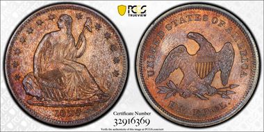 1839 50C No Drapery MS65