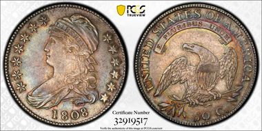 1808 50C O-102a AU58