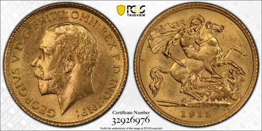 1915-S 1/2 Sov S-4009 MS63