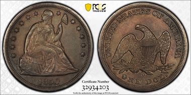 1850-O $1 XF45