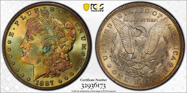 1887-O $1 MS64+