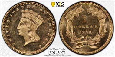 1873 G$1 Closed 3 MS64