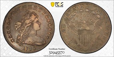 1798 $1 BB-122 VF35