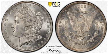 1882-O/S $1 Weak MS65