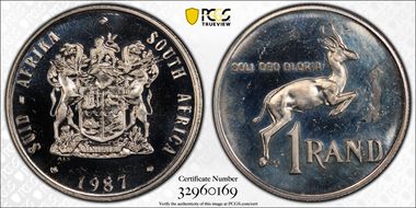 1987 Rand Silver PR63CAM