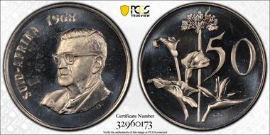 1968 50C Afrikaans PR66CAM