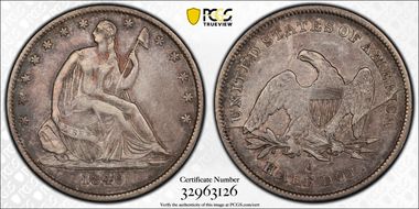 1840-O 50C WB-10, Small O XF40