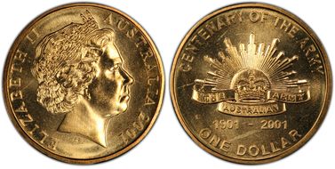 2001-C $1 Army MS67