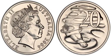 2004 20C Large Head MS69