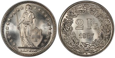 1937 B 2 Fr MS66