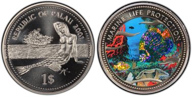 2001 $1 KM-60 Emperor Angelfish PR69DCAM