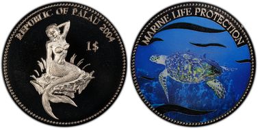 2004 $1 KM-124 Sea Turtle PR69DCAM