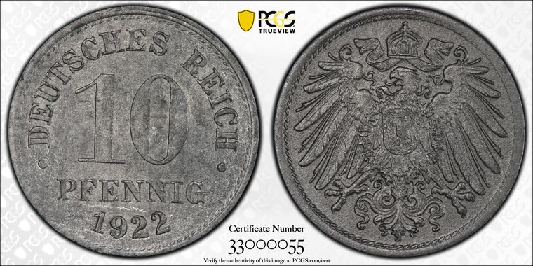 Cert 33000055 - Coin Image