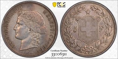 1907 B 5 Fr XF40