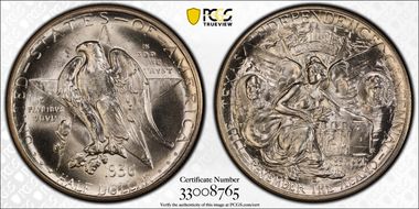 1936-D 50C Texas MS66