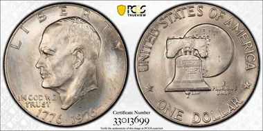 1976-D $1 Type 2 MS66