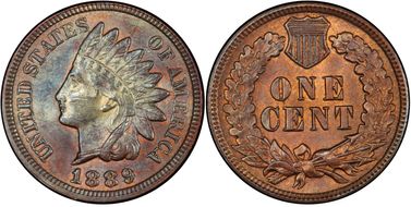 1889 1C Misaligned Die Clash FS-901 S-31 MS63BN