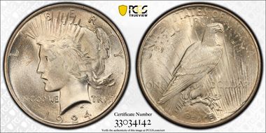 1924 $1 MS66