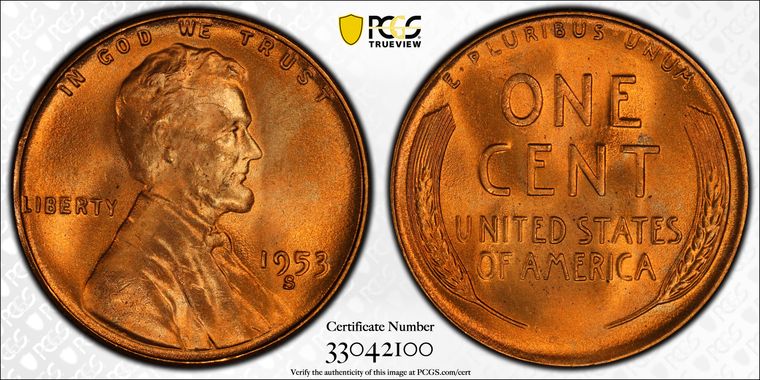 Cert 33042100 - Coin Image