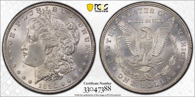 1896 $1 MS66