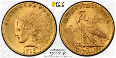 1915 $10 MS65+