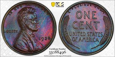 1936 1C Satin PR66BN