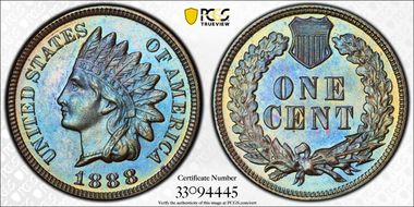 1888 1C PR65+ BN