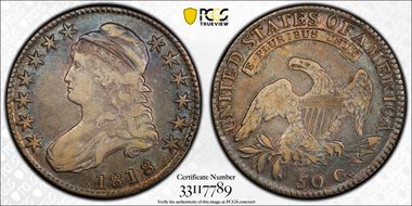 1818 50C O-108, Pincher 8s VF30