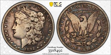 1892-S $1 F12