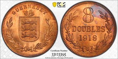 1918-H 8 Dbl MS64RD