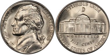 1945-D 5C DDO FS-101 MS66FS