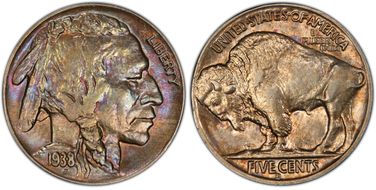 1938-D/D 5C Buffalo AU58