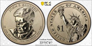 2015-P $1 John F Kennedy Rev PR Chronicles Set PR70