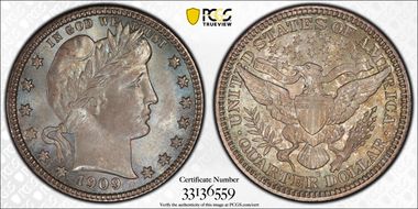 1909-S 25C MS67