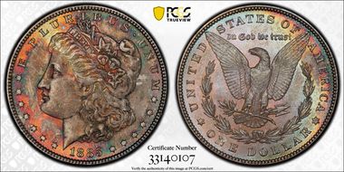 1885 $1 MS65