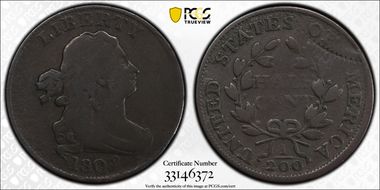 1802/0 1/2C C-2 Reverse of 1802 VG10BN