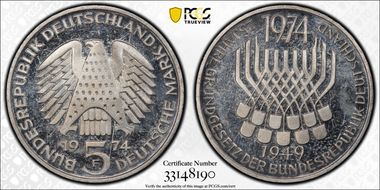 1974-F 5 Mk Constitutional Law KM-138 PR66DCAM