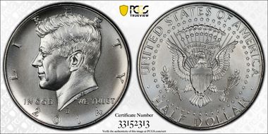 2014-D 50C Silver, 50th Anniversary Set MS70