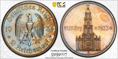 1934-A 2 Mk Potsdam J-355 PR62