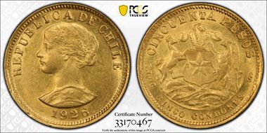 1926-So 50 Peso AU55