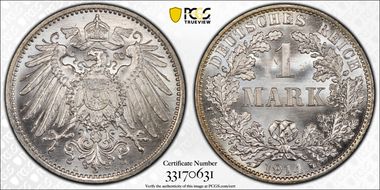 1914-A Mark J-17 Ag MS66+