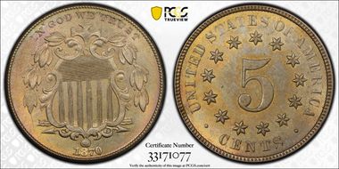 1870 5C MS63