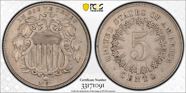 1867 5C Rays AU55