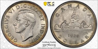 1938 S$1 MS61