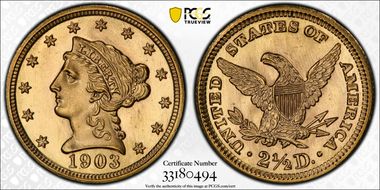 1903 $2.50 MS67+