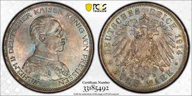 1914-A 5 Mk J-114 MS63