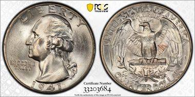 1941-D 25C DDR, FS-801 MS66