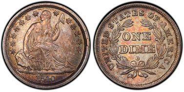 1840-O 10C No Drapery MS64