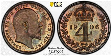 1906 4D Mdy S-3986 PL67+